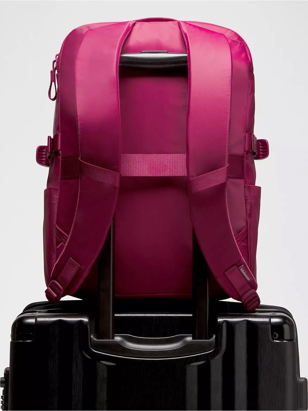 Lululemon New Crew Backpack 22L Updated- Raspberry Rave/Wacky Khaki - Picture 6 of 6